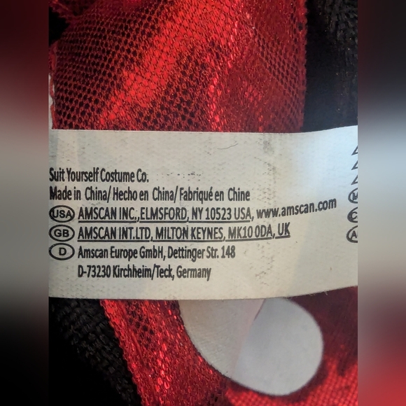 Disney Red Polka Dot Minnie Mouse Costume Dress Girls Medium Size 8/10 - Picture 6 of 17